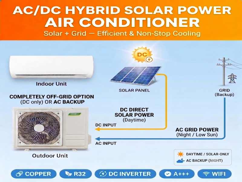 ACDC Hybrid Solar AC